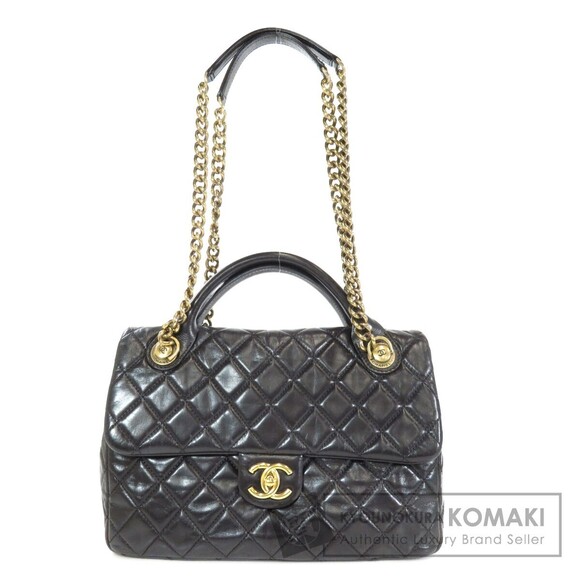 Chanel Handbags - Chanel Coco Mark Handbag Calfskin Leather